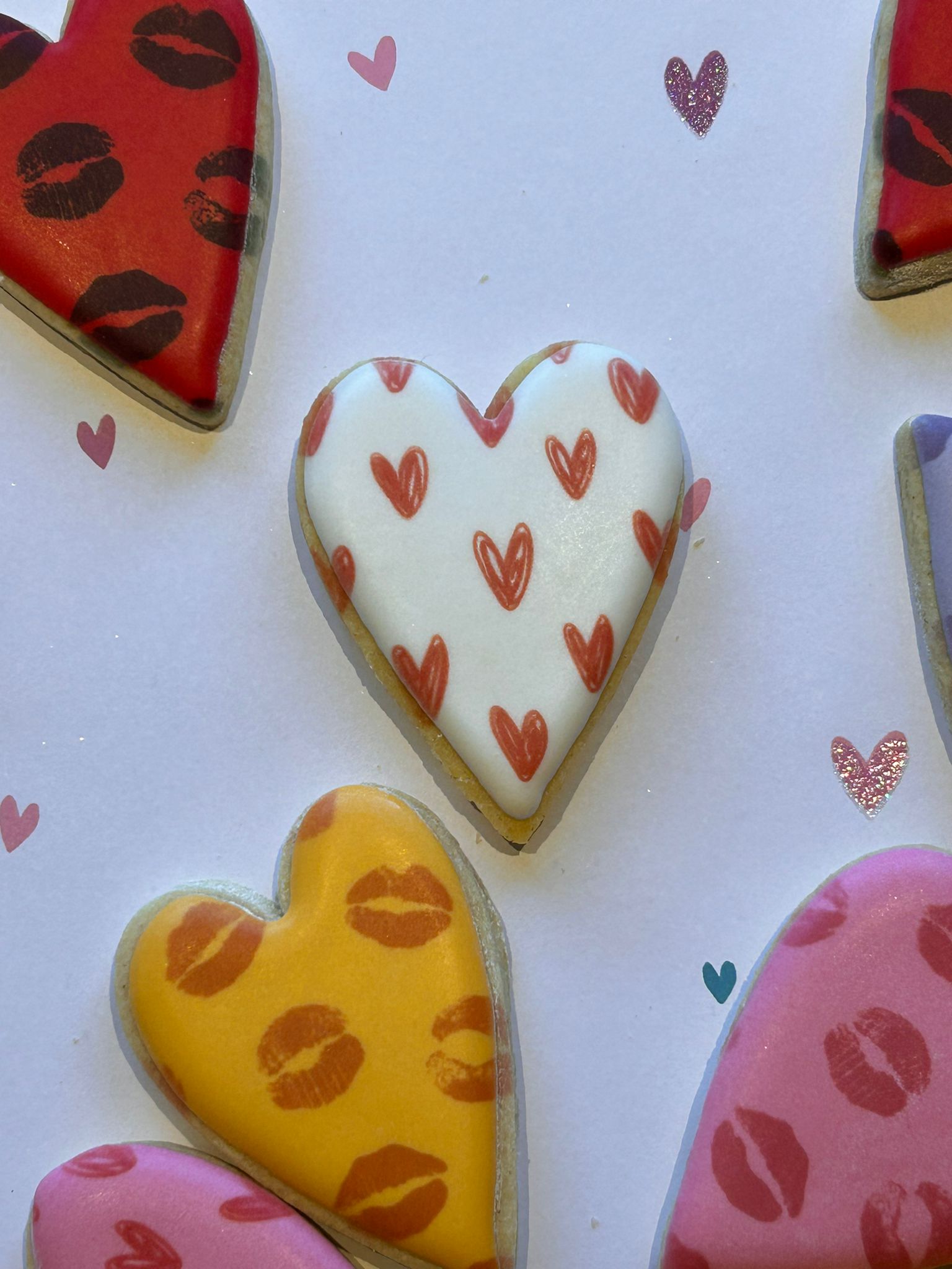 Long Heart Cookie Box