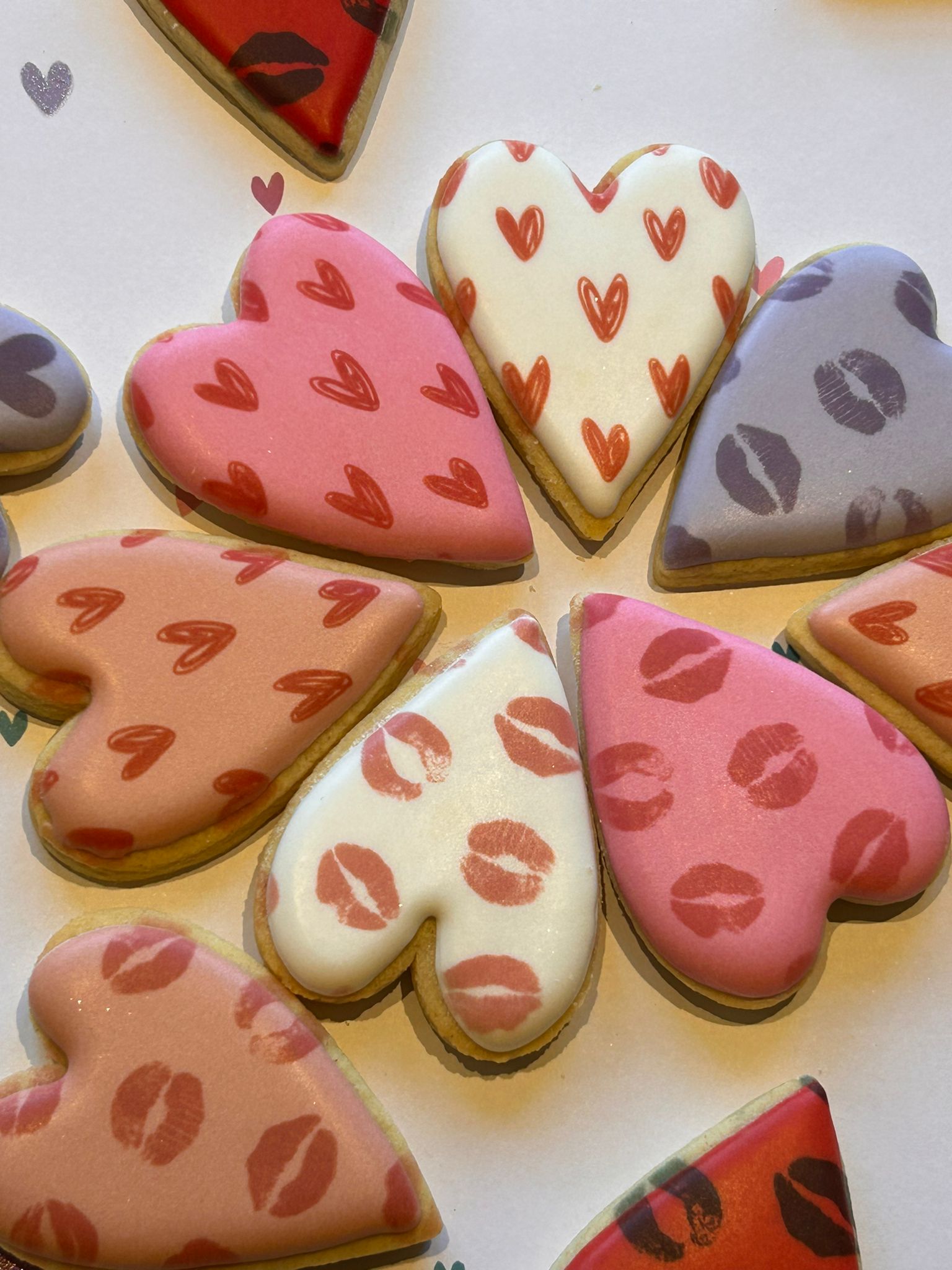 Long Heart Cookie Box