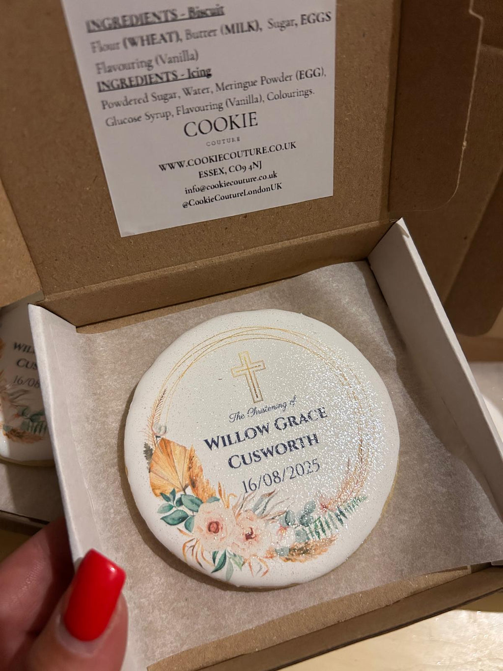 Christening & Baptism Cookies 3.25" Round