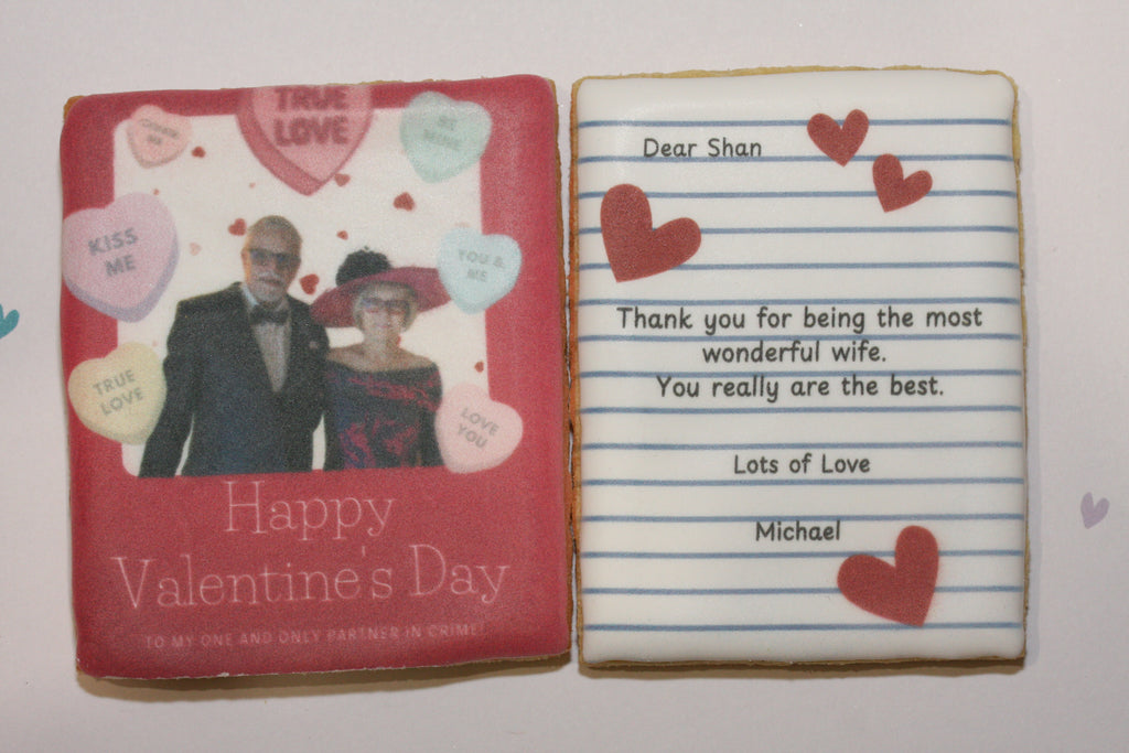 Letterbox Valentines Card 2 Cookies
