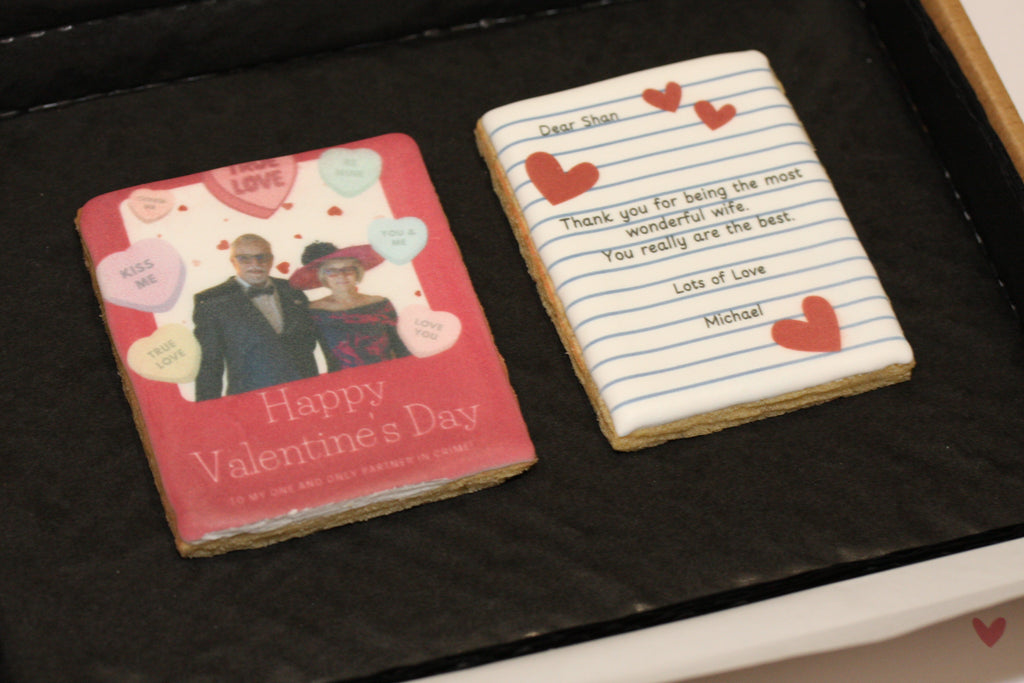 Letterbox Valentines Card 2 Cookies