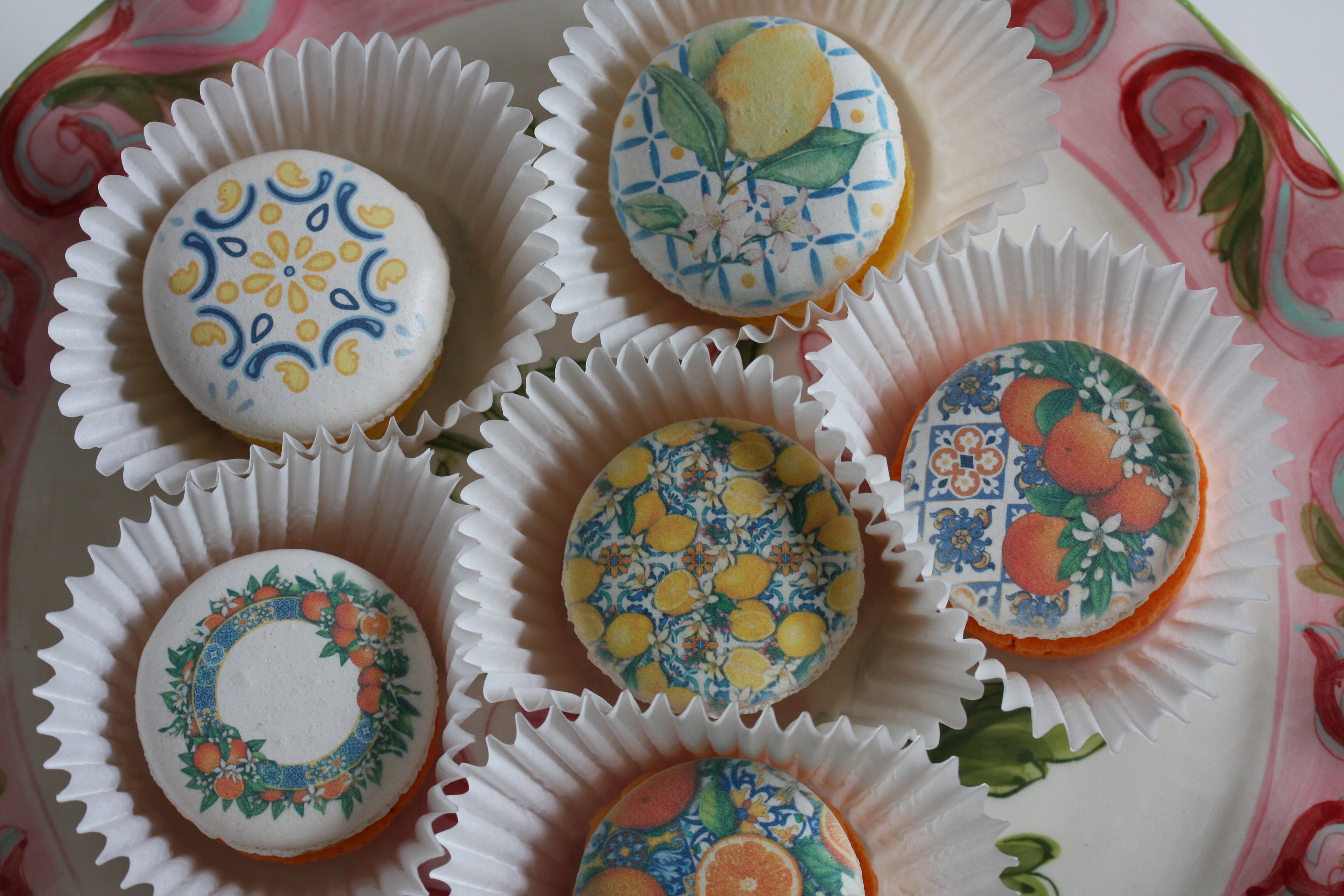 Amalfi Citrus Inspired Macarons