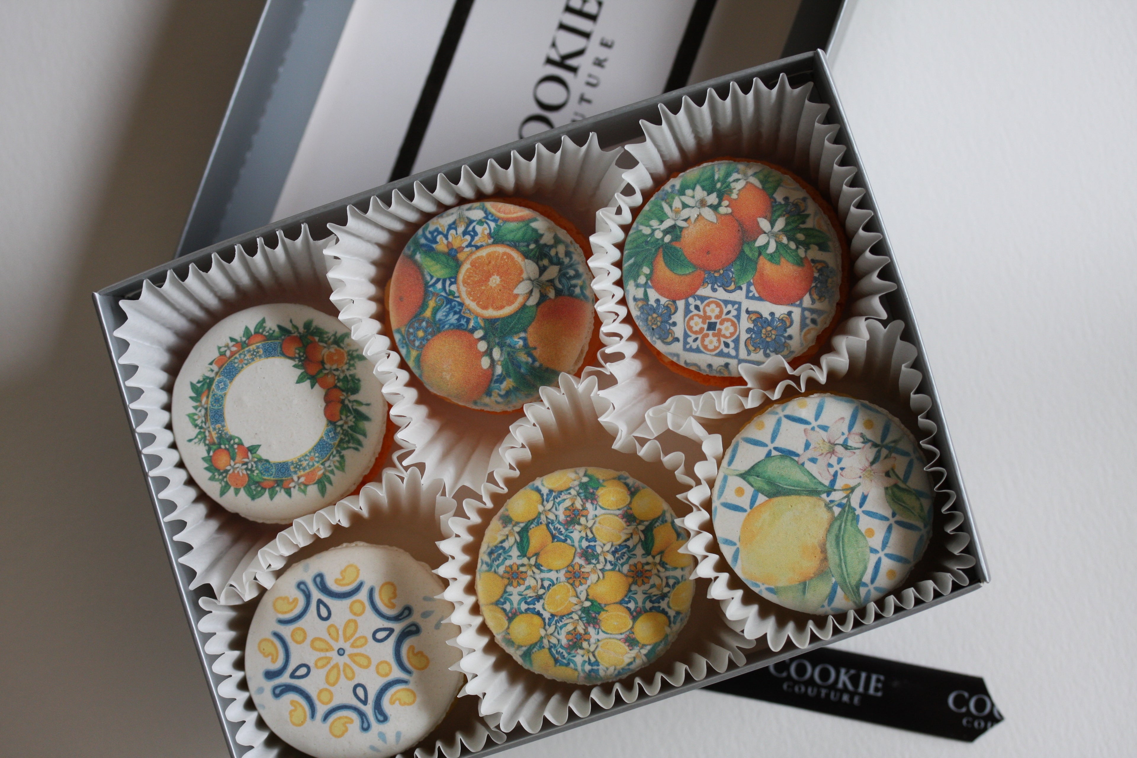 Amalfi Citrus Inspired Macarons