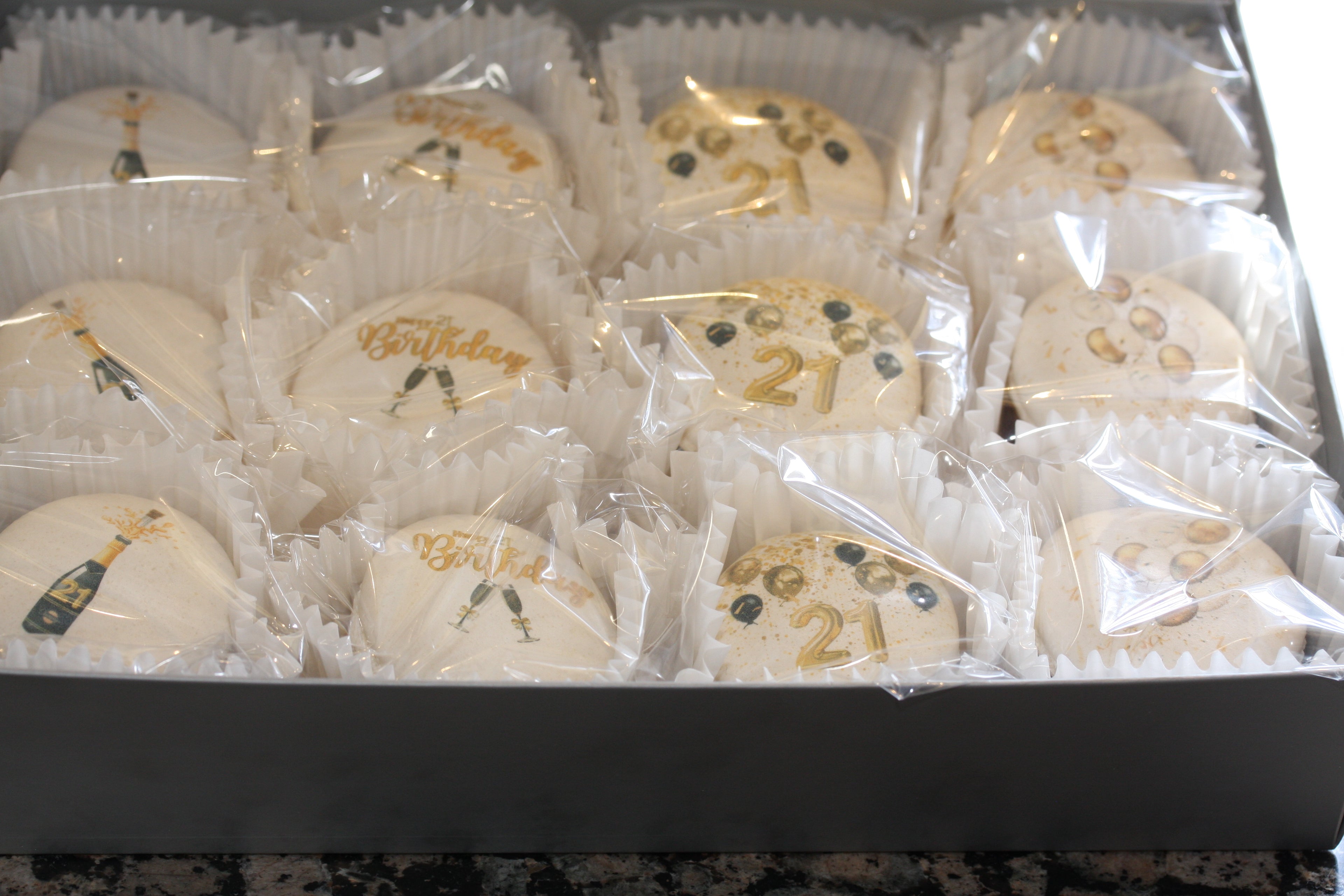 21st Birthday Macarons