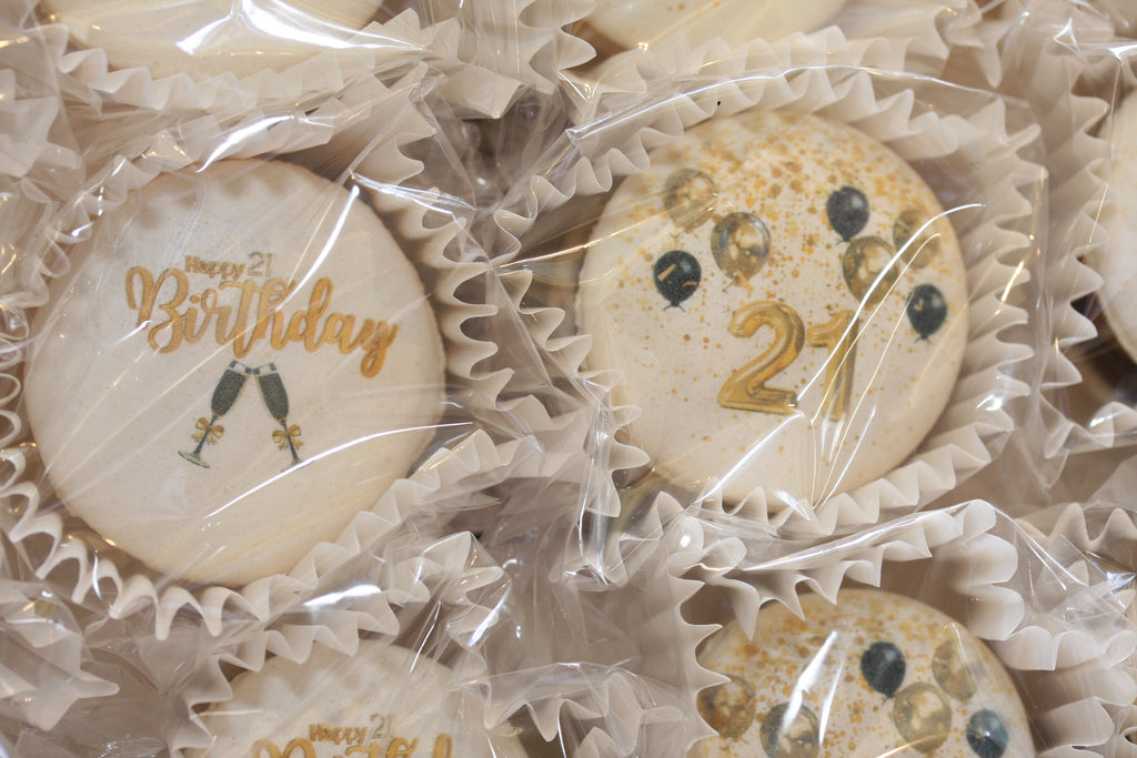 21st Birthday Macarons