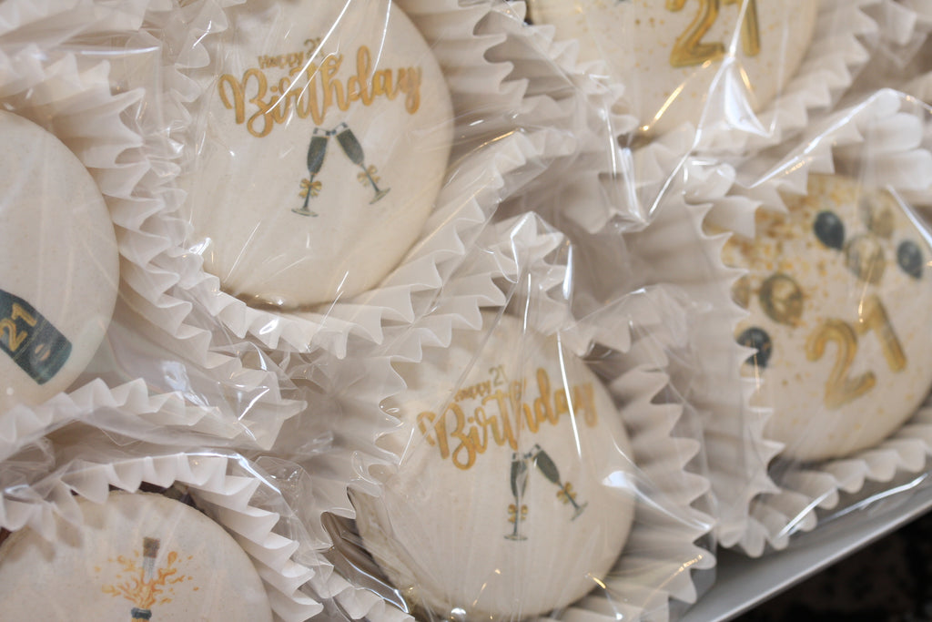21st Birthday Macarons
