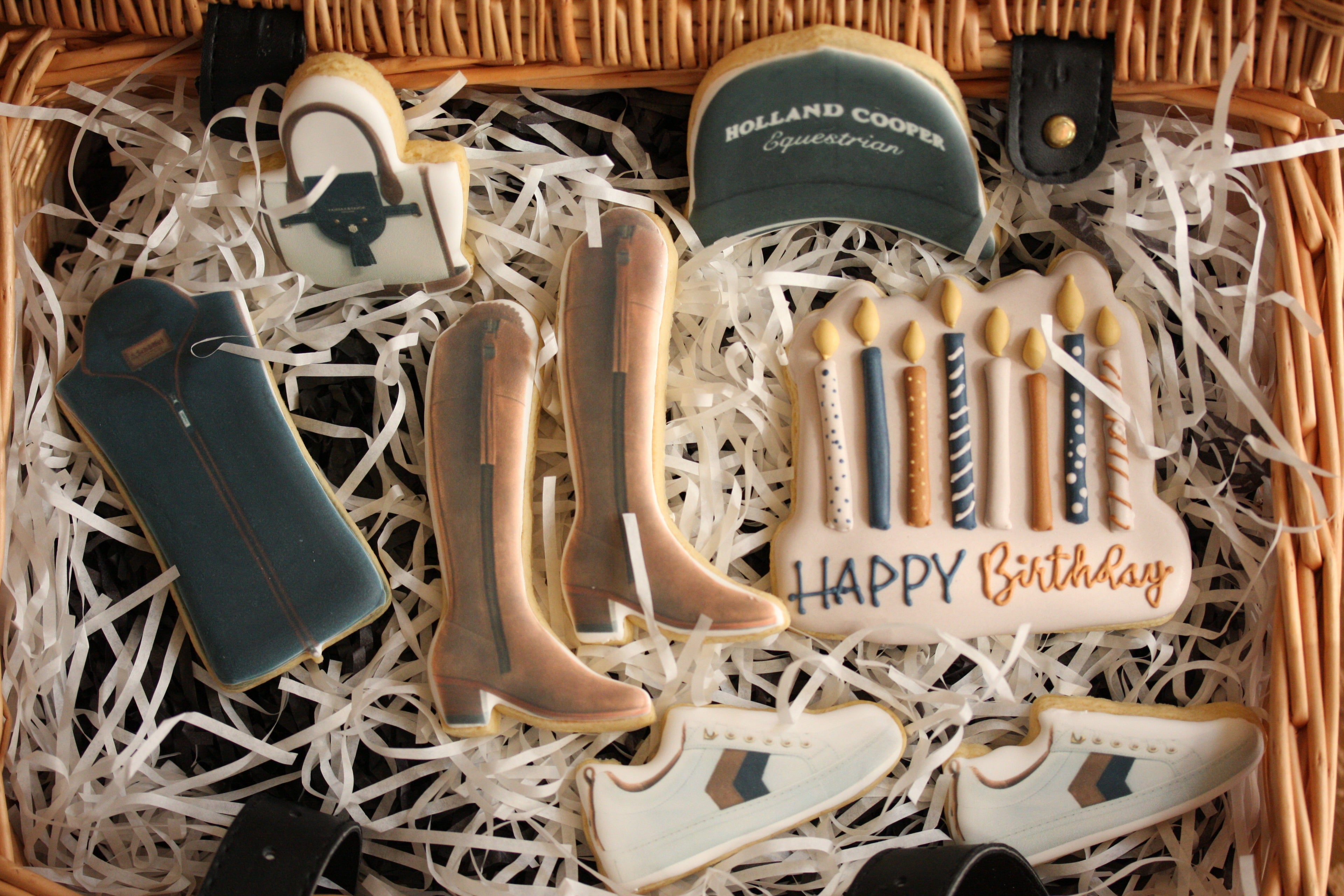 Bespoke Countryside Chic Cookie Gift Box