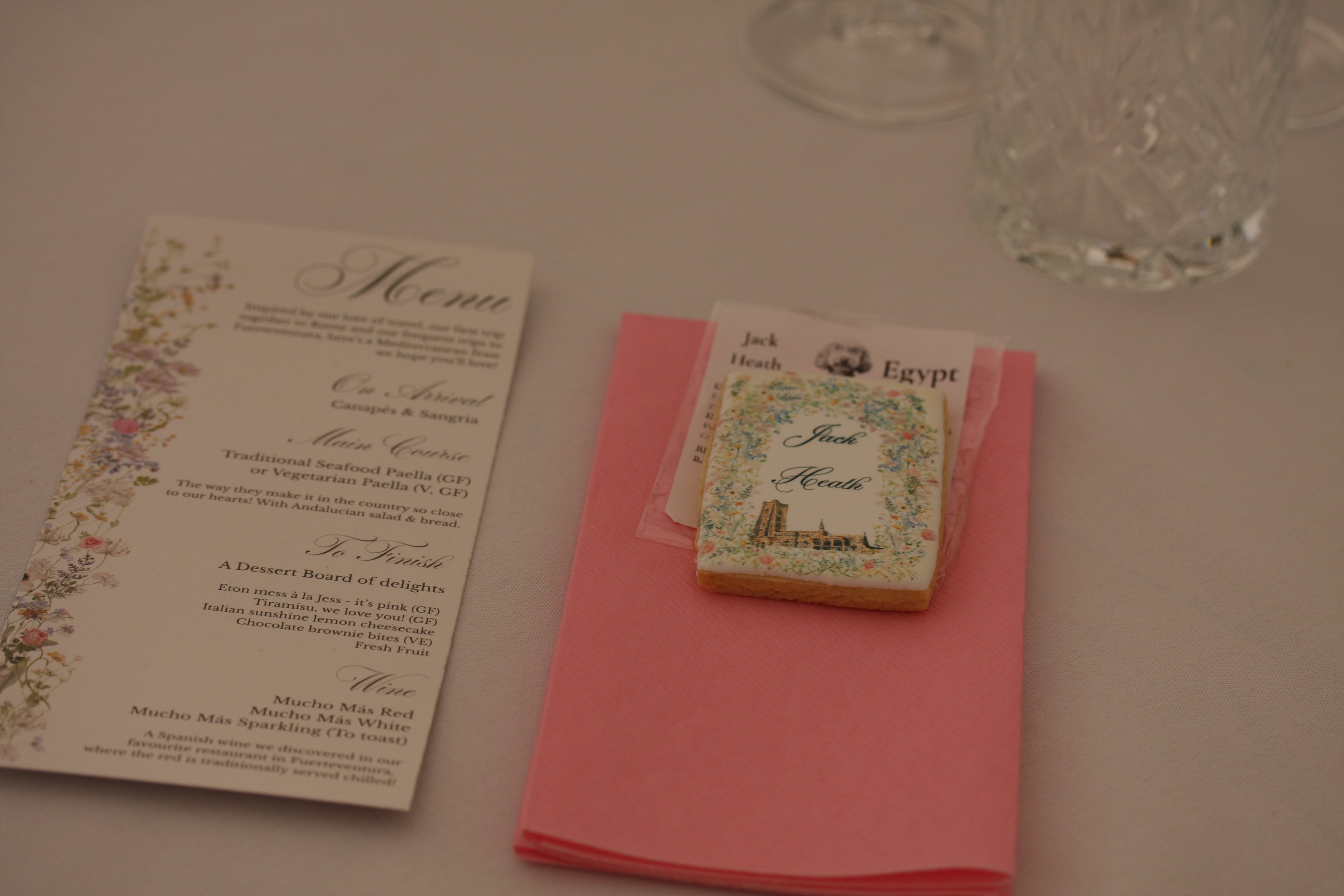 Wedding Favour/Place Name Cookie