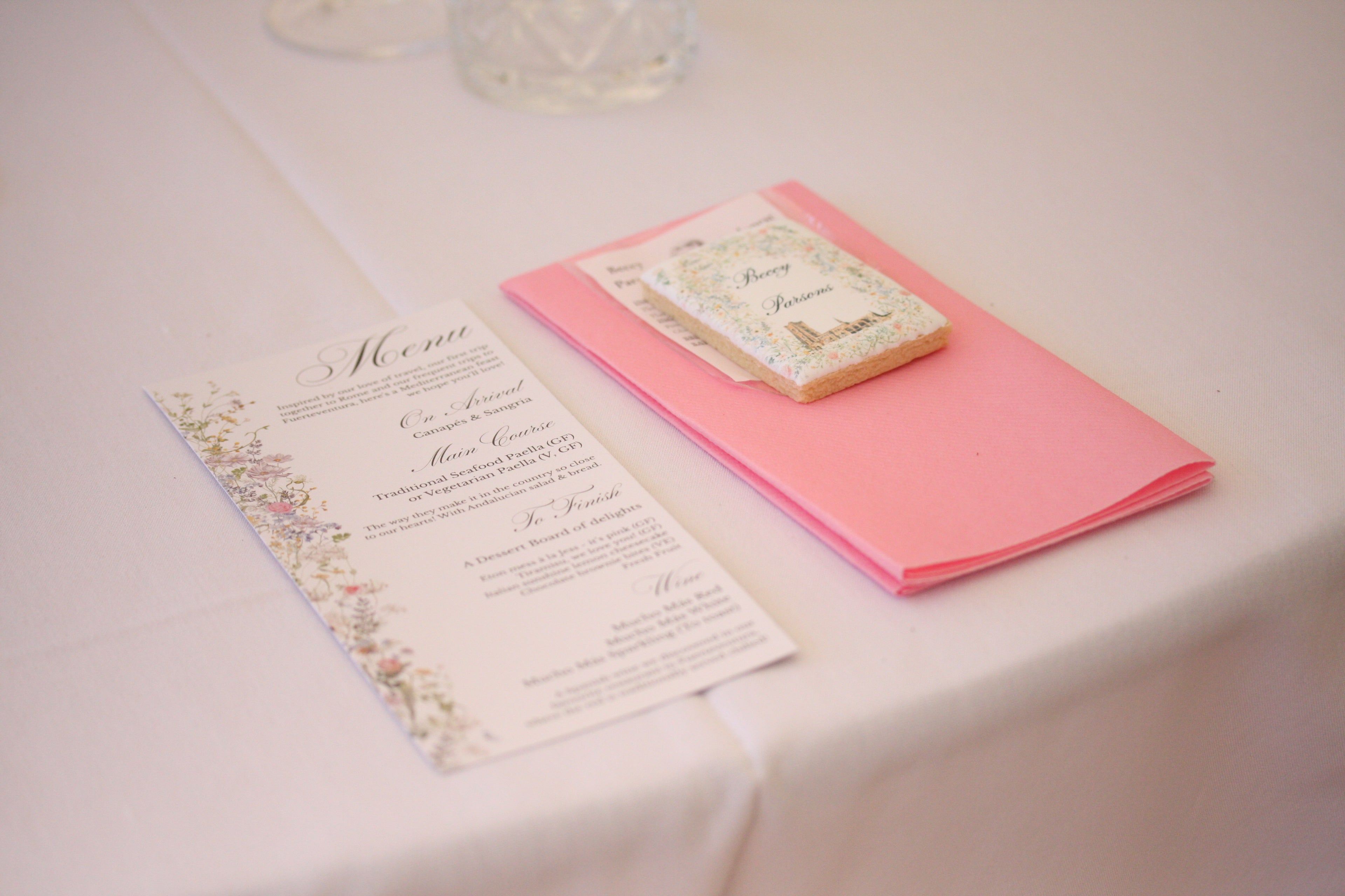 Wedding Favour/Place Name Cookie