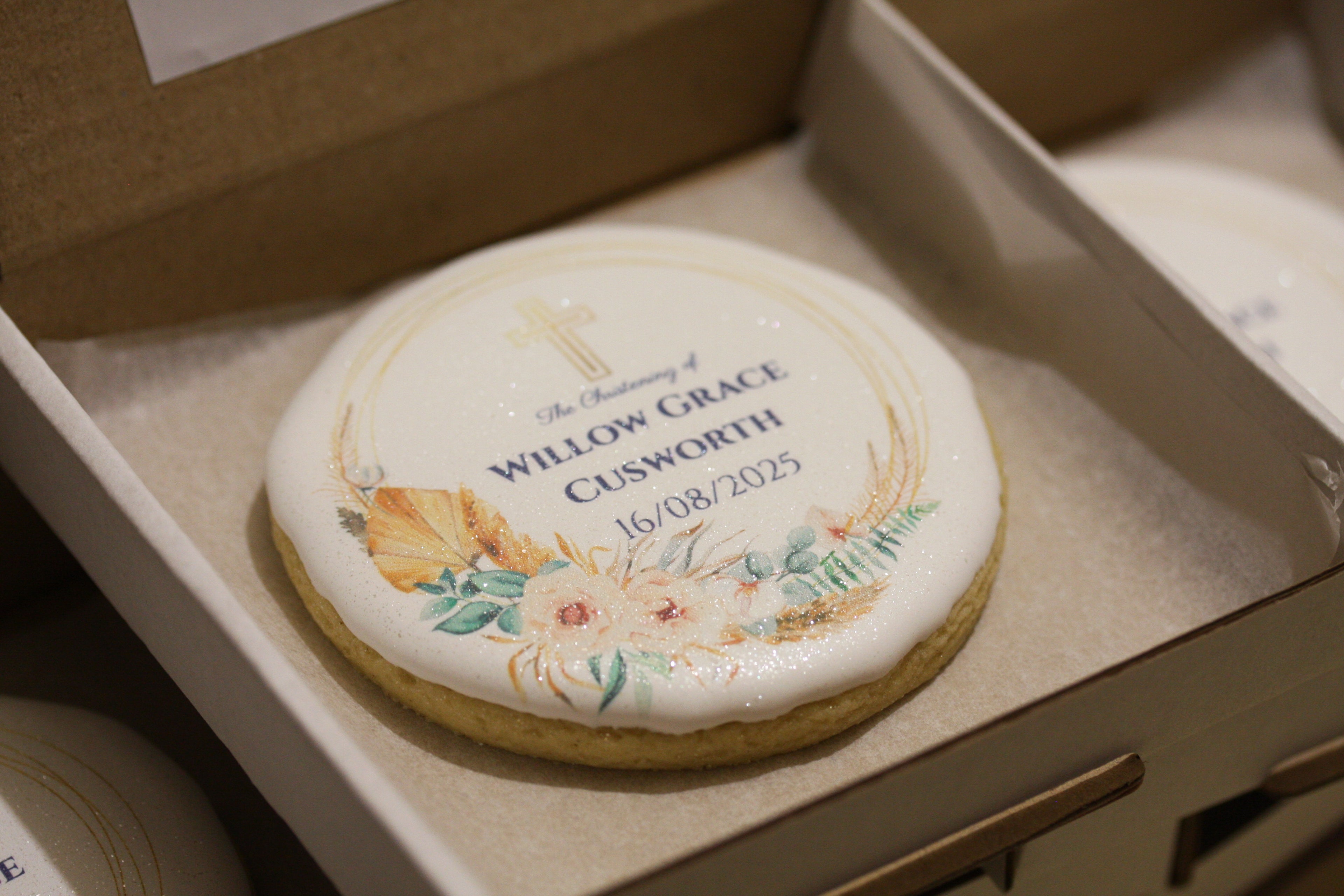 Christening & Baptism Cookies 3.25" Round