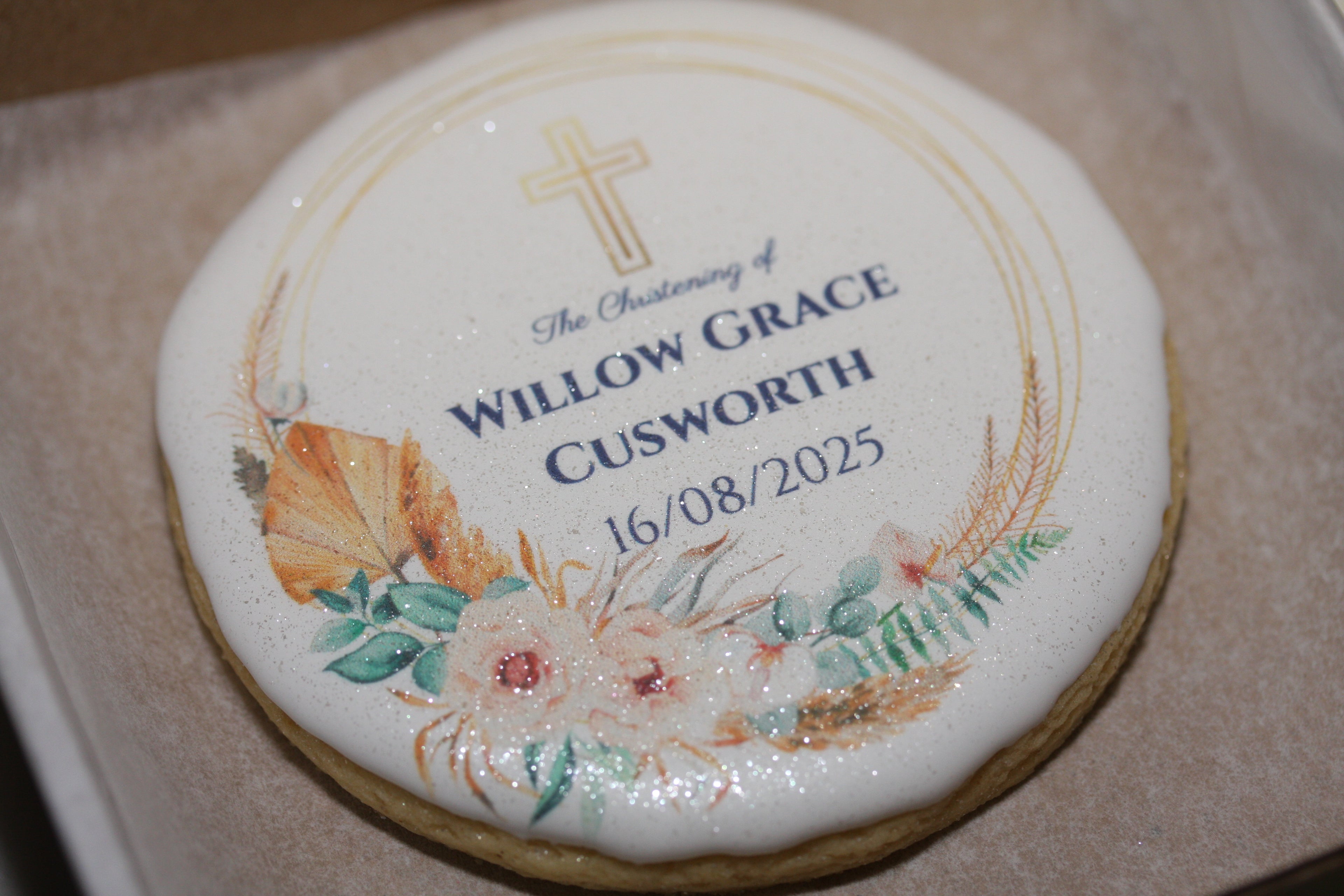 Christening & Baptism Cookies 3.25" Round