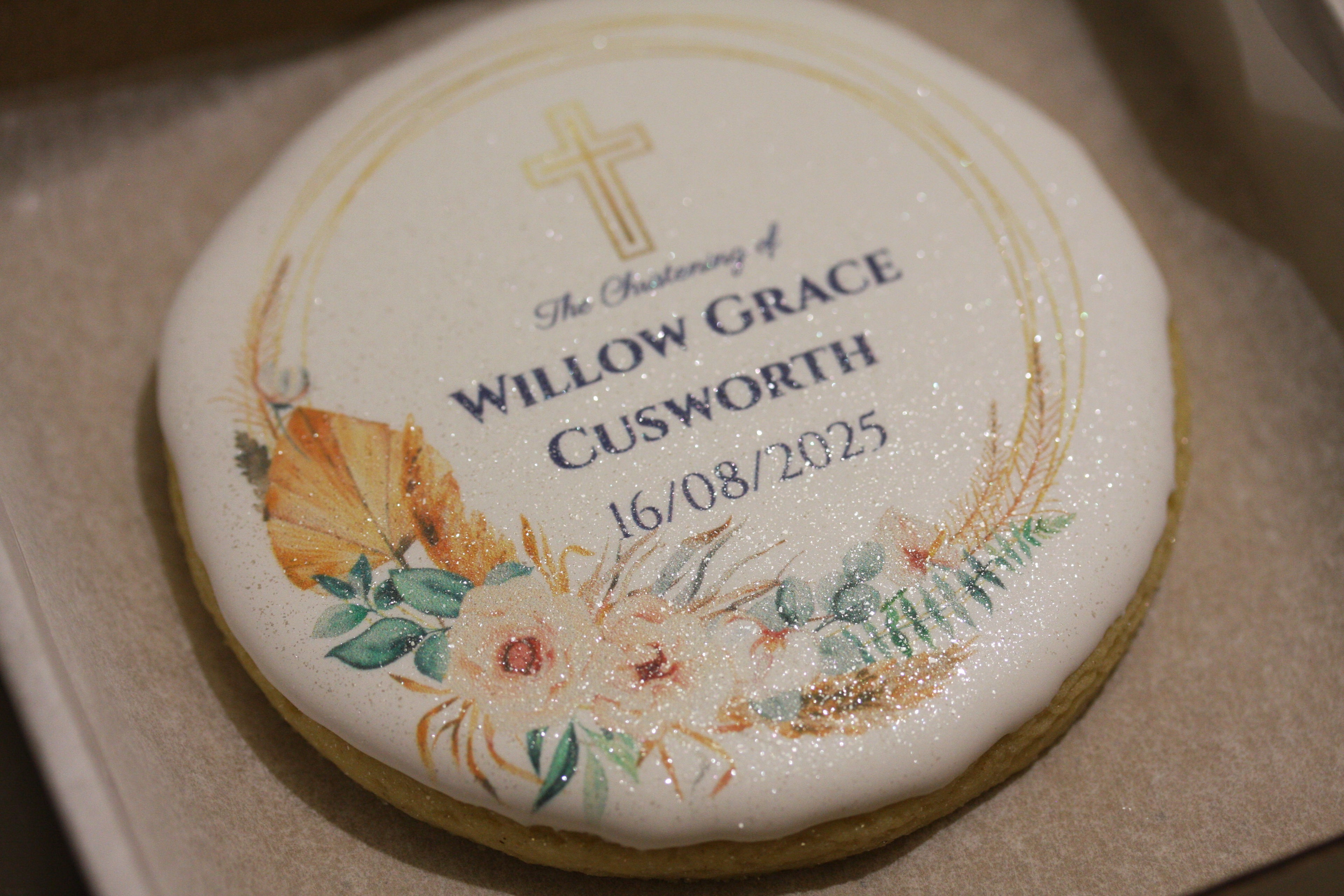 Christening & Baptism Cookies 3.25" Round