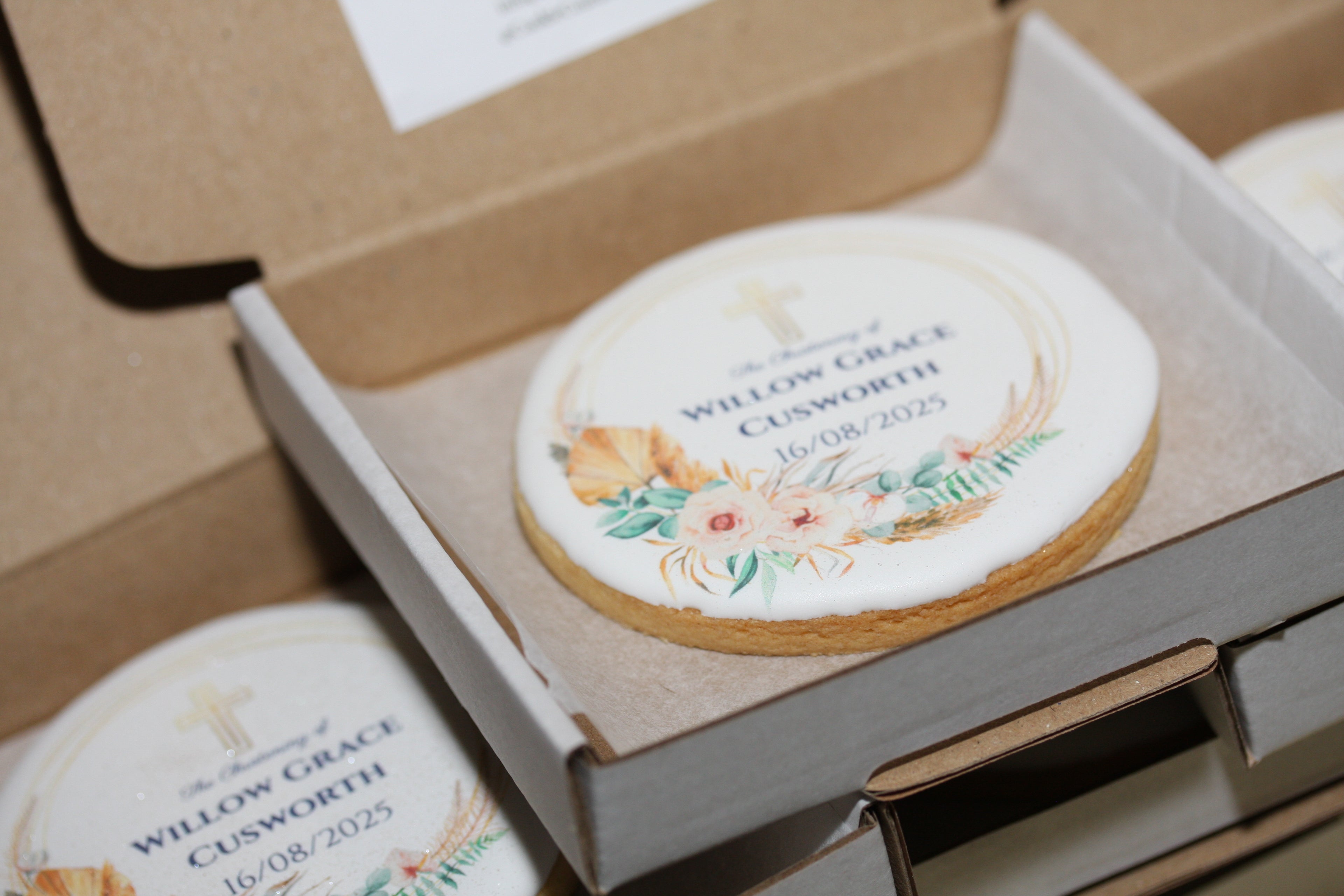 Christening & Baptism Cookies 3.25" Round