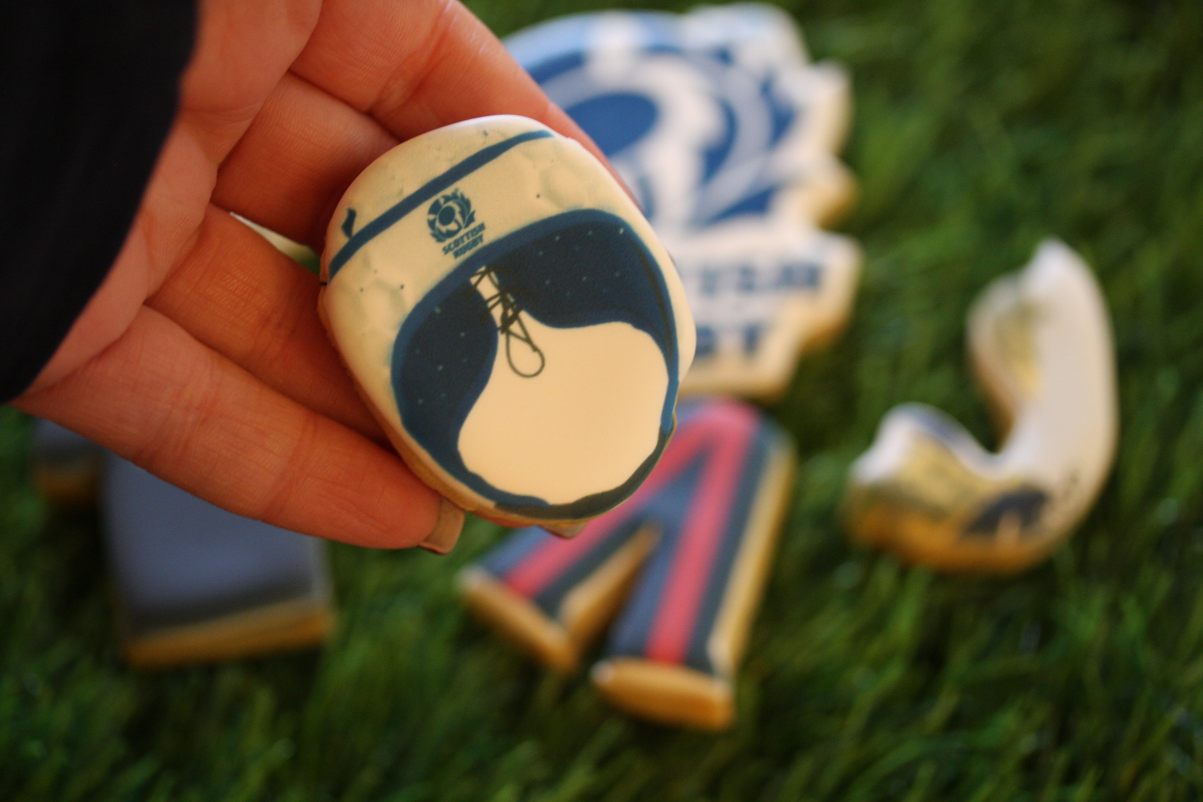 6 nations rugby inspired cookies 