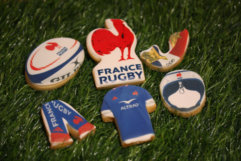 6 nations rugby inspired cookies 