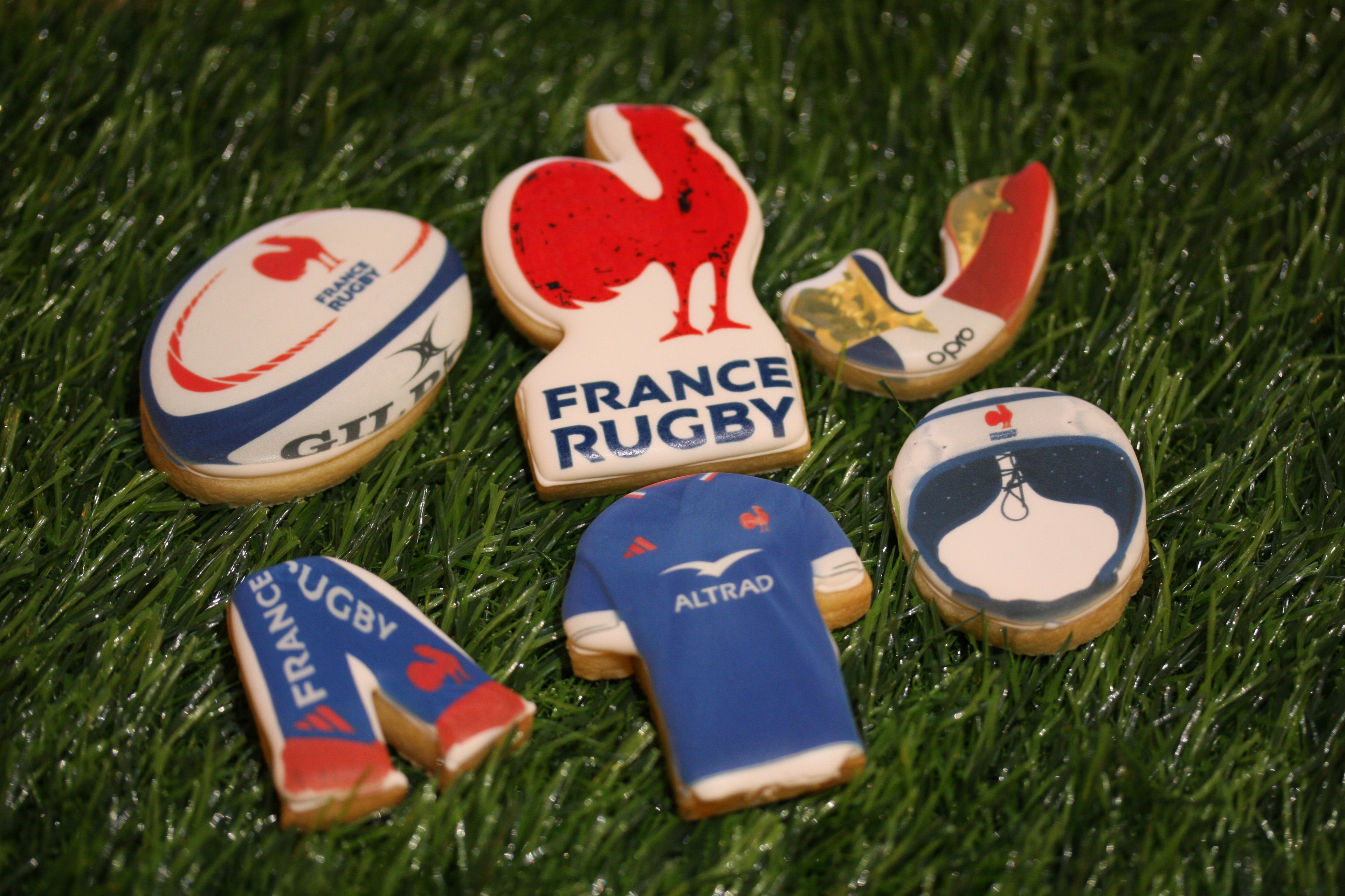 6 nations rugby inspired cookies 