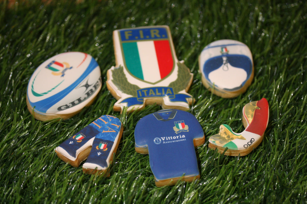 6 nations rugby inspired cookies 