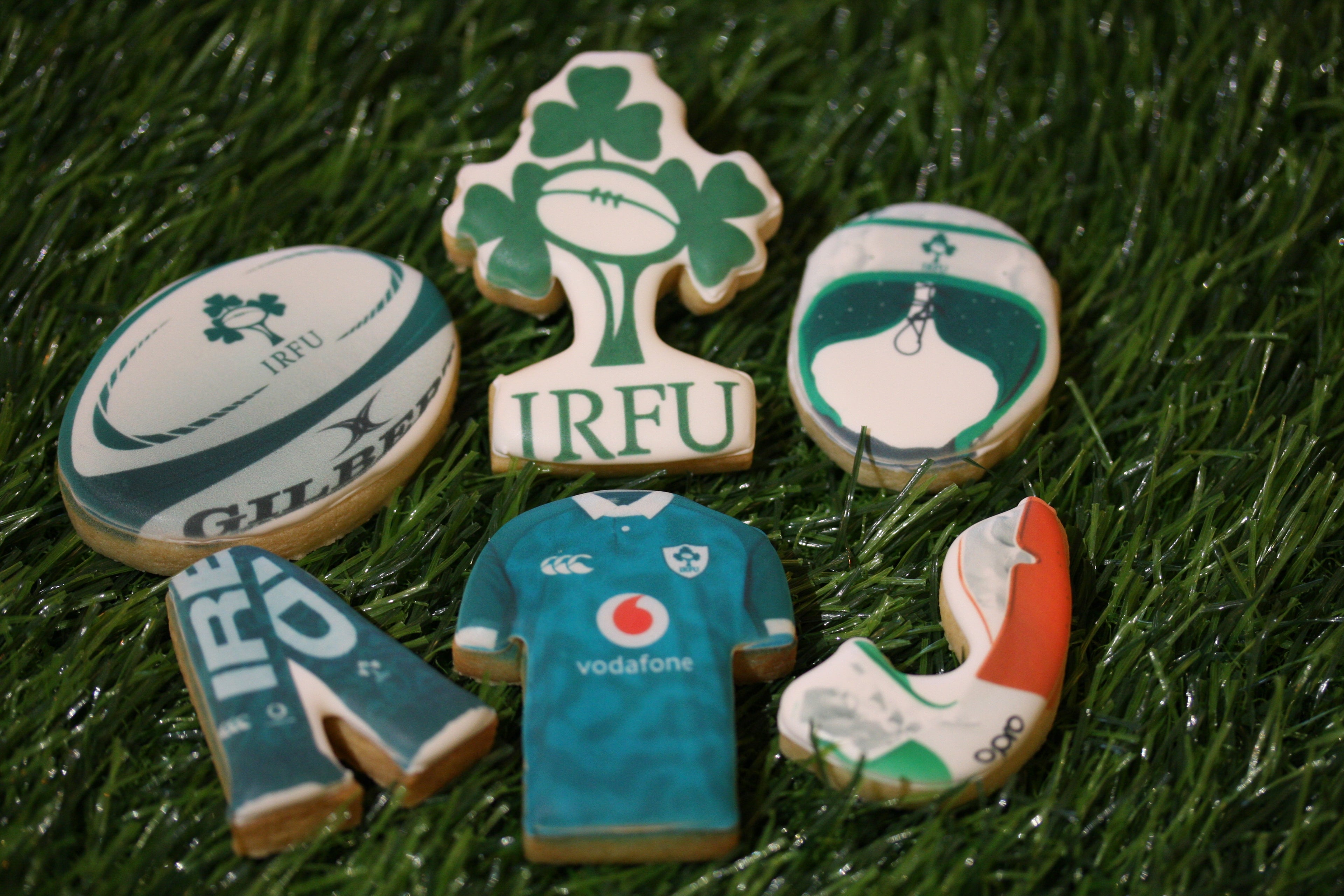 6 nations rugby inspired cookies 
