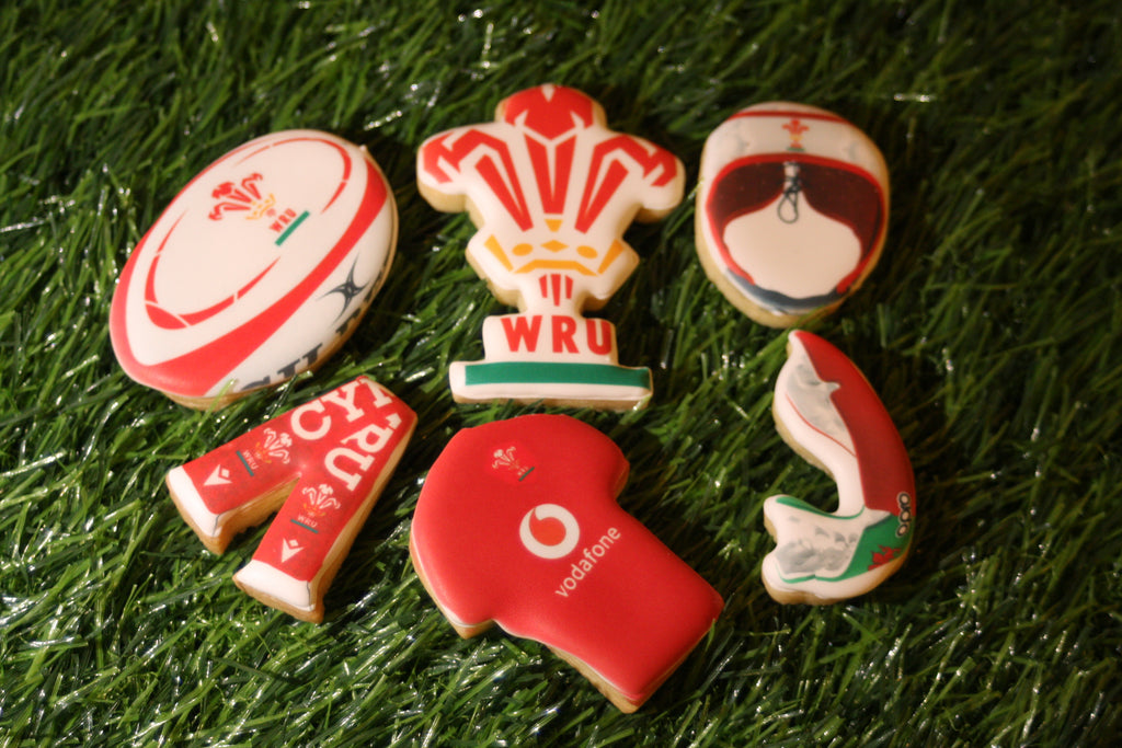 6 nations rugby inspired cookies 